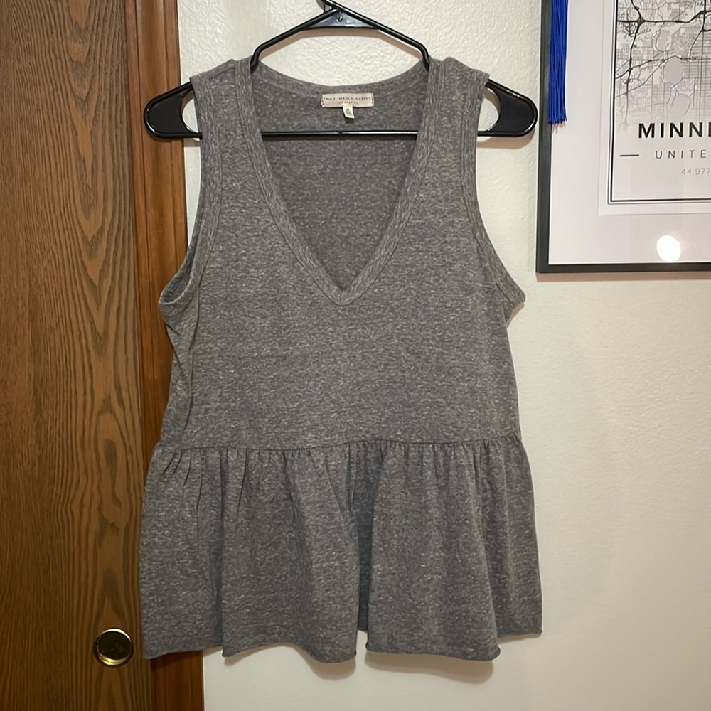 Peplum tank